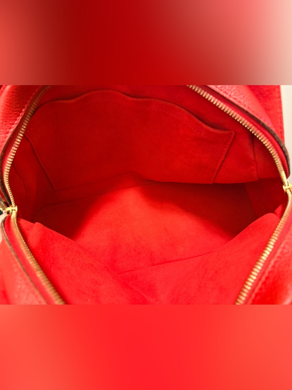 *AUTHENTIC* LOUIS VUITTON - MONOGRAM RED TWO WAY BAG - Picture 15 of 16
